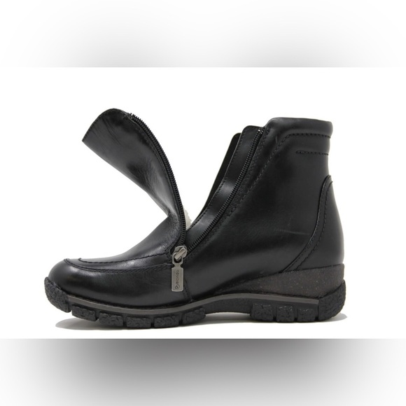 Women’s BLONDO AROSA black waterproof ANKLE‎ winter leather BOOTS size 5 (WIDE) - Picture 4 of 16